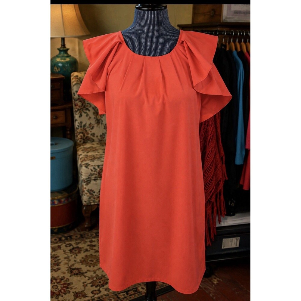 NWT Molly Bracken Size Small Women’s Coral Dress 34” Bust Polyester